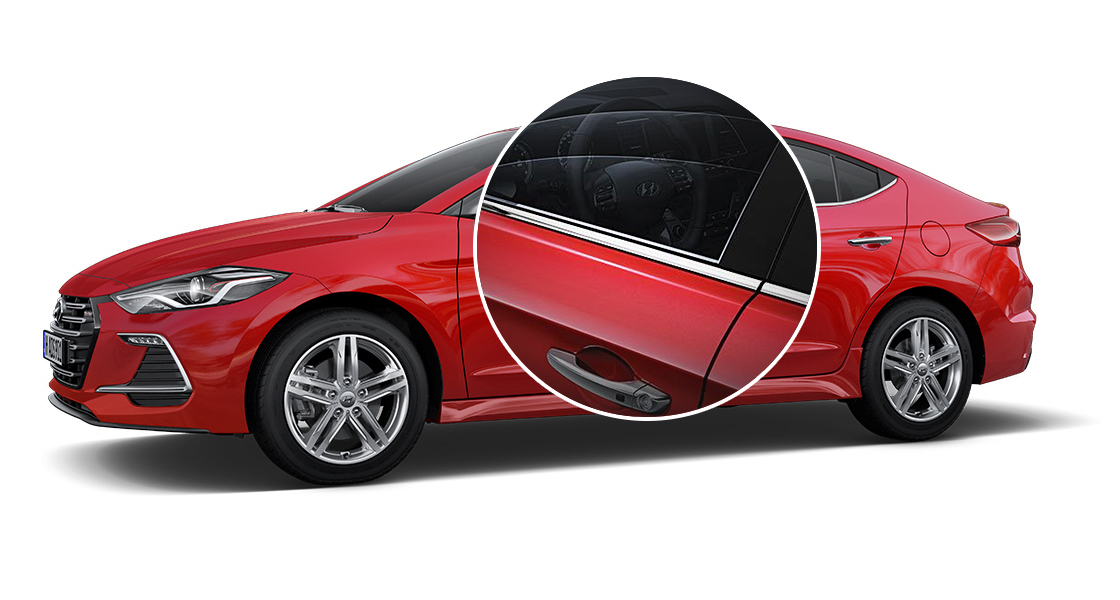 Beltline chrome molding