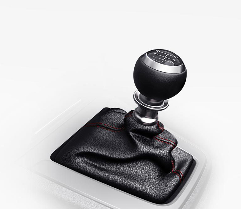 Full view of 6-speed double clutch transmission