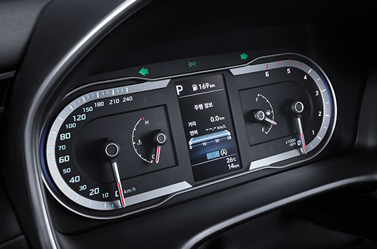 Hyundai Tucson - 4 inches TFT Digital Display